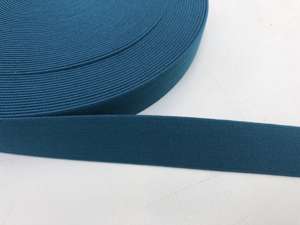 Blød elastik - velegnet til undertøj, 2,5 cm - ensfarvet, petrol